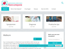 Tablet Screenshot of narcolepsie.nl